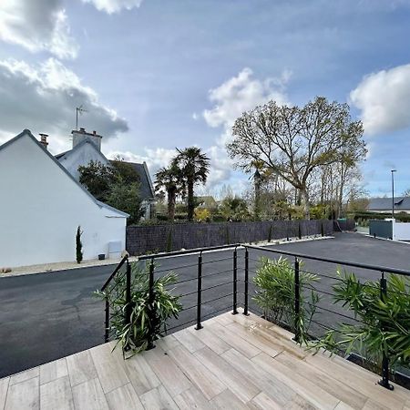 Superbe Villa Tout Confort Avec Piscine Chauffee Er Couverte Et Spa A 2 Pas De La Plage Fouesnant Exterior foto